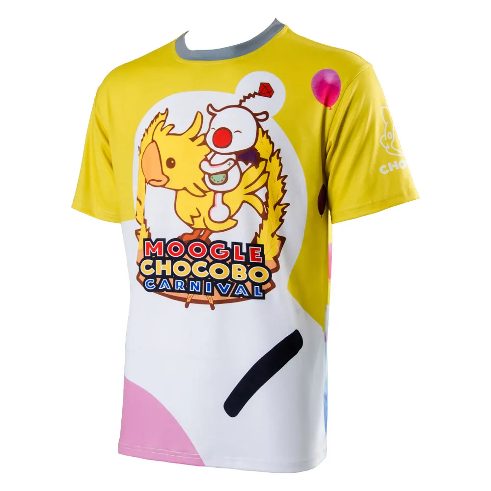 FF15 Moogle Chocobo футболка Final Fantasy XV ноктис люцис кэлум костюм футболки карнавал Мужская рубашка с коротким рукавом летние футболки топы