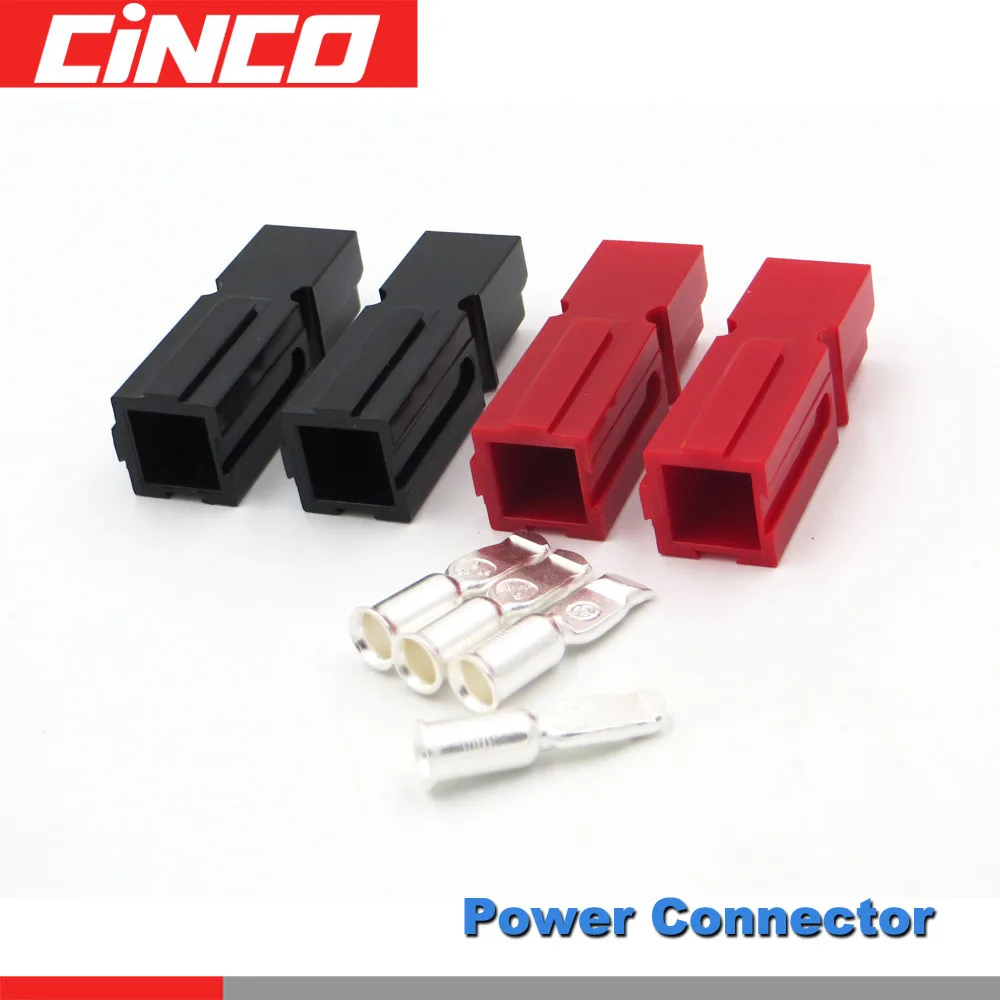 2Pairs/lot X 75A 600V PP30 Power Connector Plug Red Black & 4pcs Contacts For Solar Caravan Boat | Обустройство дома