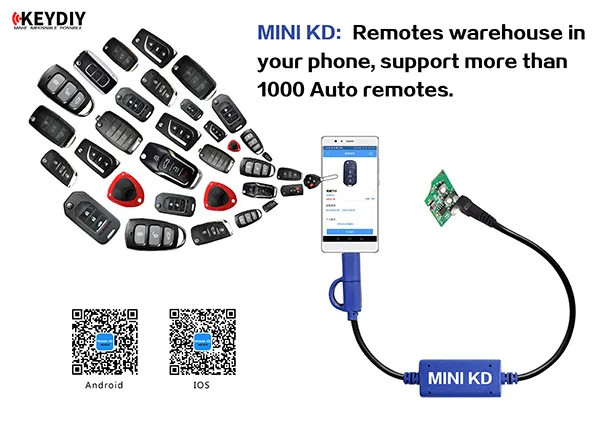  New Keydiy Mini KD Mobile Key Remote Maker Generator for Android and IOS System