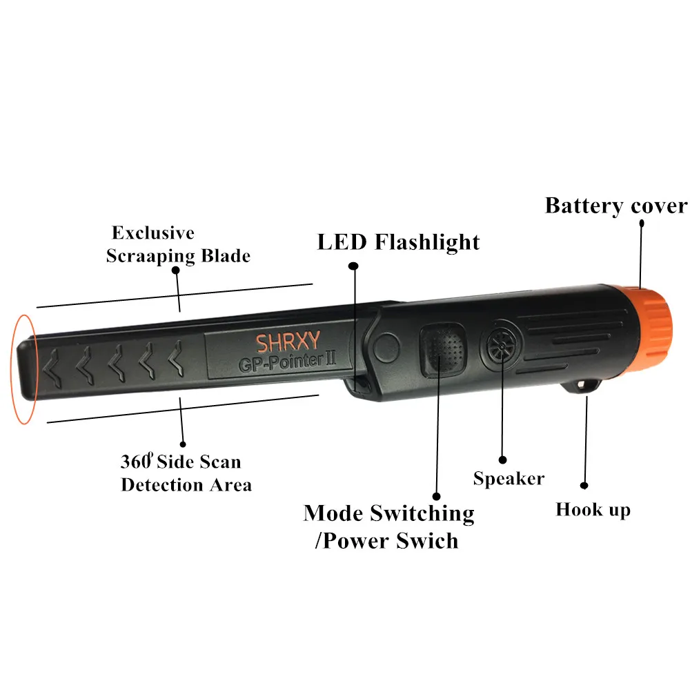 Shrxy atualizado pro pinpointer ajustável estático à