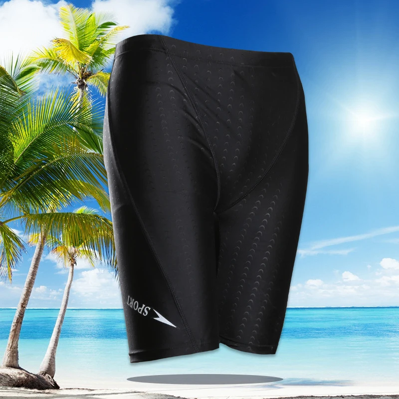 

Men's Swimming Trunks for Swimming waterproof quick-drying shorts hot Sharkskin Game Swimwear Beach Swimsuit Plus Size XL~4XL