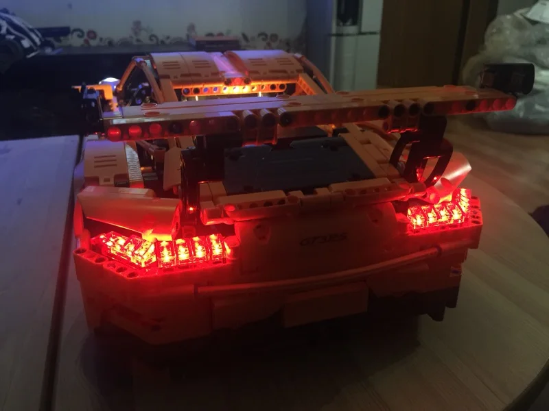 Led  Light kit (only light included ) for lego 42056 and  Compatible with  20001 TECHNIC 911  (not includ car bricks set
