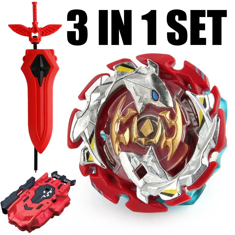 Hell Salamander Burst Spinning Top STARTER B-113 W/ NEW Sword LR Launcher - Цвет: ALI244