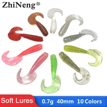 Fishing Lure Soft Worm Screw curly tail wobbler jigging Maggots Jerkbait Fish Ocean Rock lure bass soft fish smell soft baits