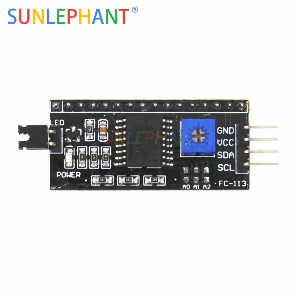 

IIC I2C TWI SPI Serial Interface Board Port For Arduno 1602 2004 LCD LCD1602 Adapter Plate LCD Adapter Converter Module PCF8574