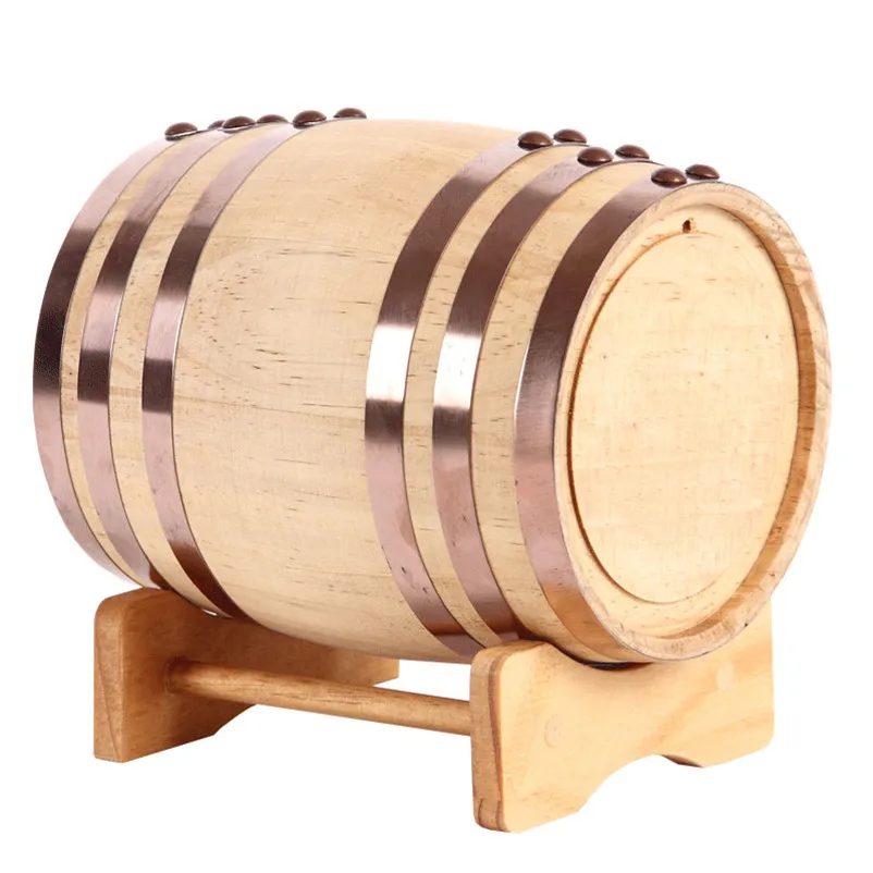 XMT HOME oak wine barrel bucket wooden alcohol fermented liquor mini kegs mini beer keg 0.75L/3L