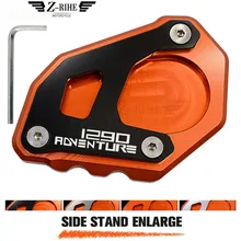 NOVO Hot Para KTM 1290 Super Aventura R Todos Os Anos motocicleta Kickstand Descanso Lateral Placa Pad Extensão Ampliar Com O LOGOTIPO MOTO
