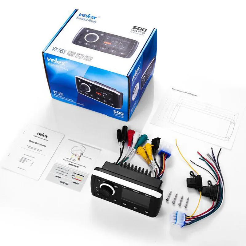 Цифровой медиа ресивер Velex IPX5 Водонепроницаемый AM FM поддержка Bluetooth A2DP