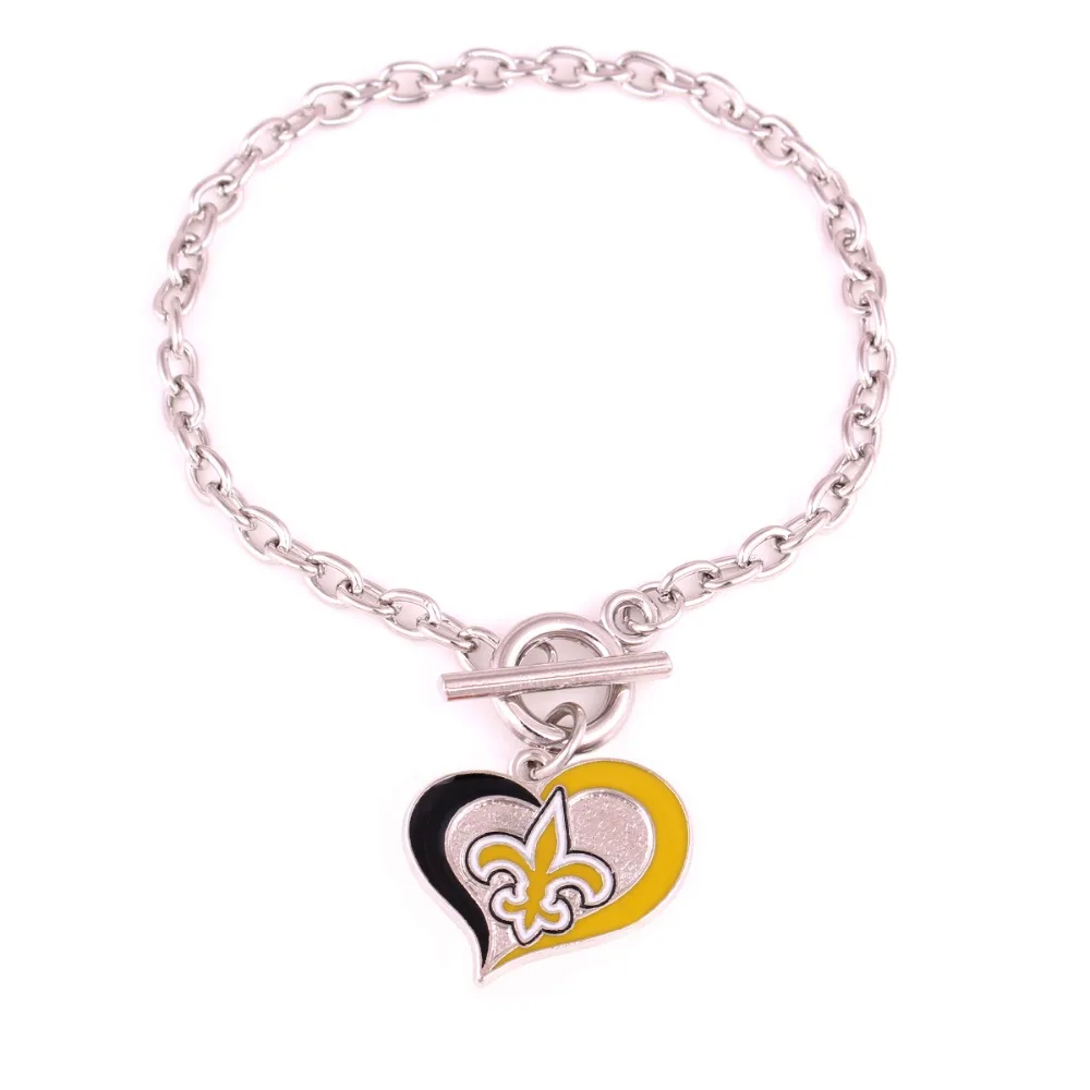 New Orleans Saints Bracelet In Chain Link Bracelets From Jewelry New Orleans Saints Bracelet In Chain Link Bracelets From Jewelry Accessories On Aliexpress Alibaba Group