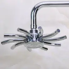 Chrome Finished Shower Head Top Over Head Water Saving Bathroom Shower Sprayer Rainfall Shower Heads Bsh204 new universal 3 mode function shower heads chrome handheld bathroom water shower head for bathroom tools
