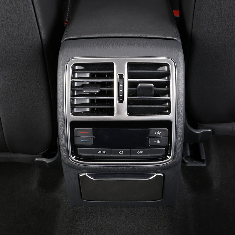 

For VW Volkswagen Arteon 2017 2018 Stainless Steel Car Styling Interior Rear Air Condition Vent Outlet Cover Trim 1pcs