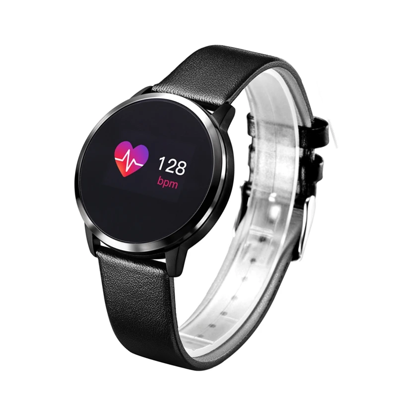 New Q8 OLED Bluetooth Smart Watch Stainless Steel Waterproof Wearable Device Smartwatch Wristwatch Men Women Fitness Tracker