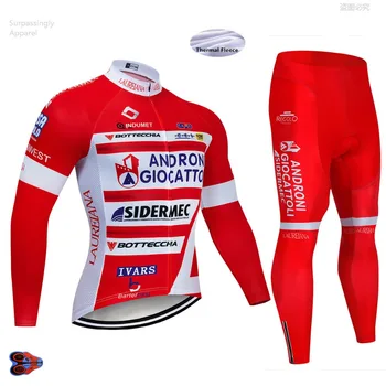 

2019 Team ANDR Winter Thermal Fleece Long Sleeve Cycling Jersey Set Clothing Bike Clothes Wear MTB Bicycle Maillot Ropa Ciclismo