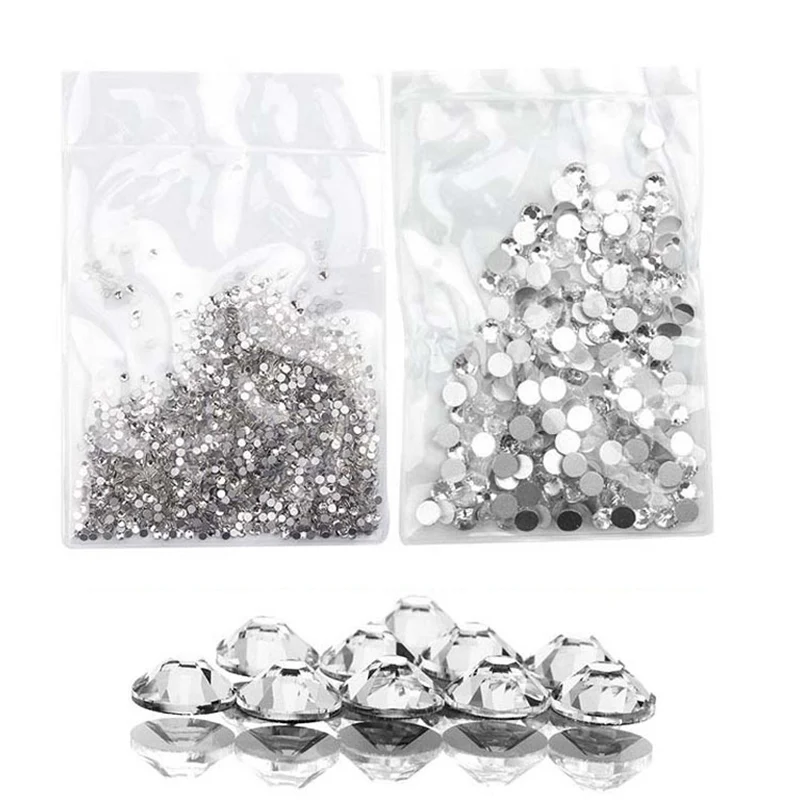 nail art 3D crystal glass rhinestone sticky diamond high-end nail mine black diamond nail diamond decoration