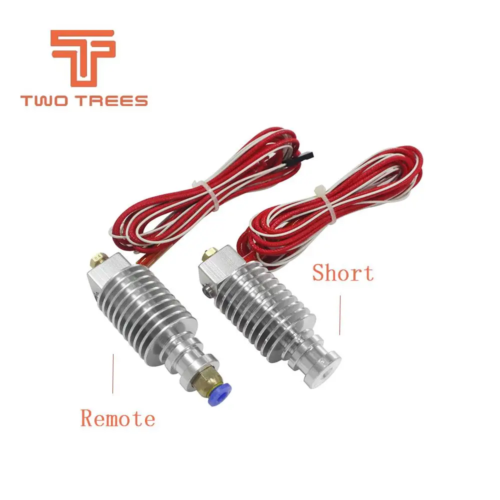 V5 j-головка экструдер Hotend для 1,75 мм нити 3D принтеры части дистанционного прямой короткий Горячий Конец 0,4 мм 12V40W алюминиевый набор часть