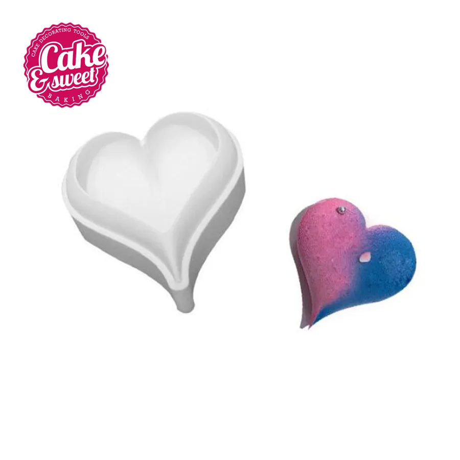 

New 3D Heart Shaped Silicone Cake Mold Brand Cake Decorating Tools Hearts Bakeware Mould Silicone Moulds For Cake Molds