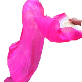 

Hot sell! Free shipping 80pcs/lot 1.5m long Chinese silk dance fan veils 5colors for choice