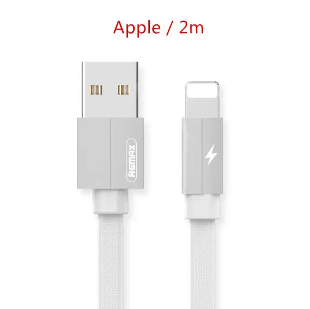 Remax USB кабель для iPhone XS Max XR X 8 7 6 5 зарядное устройство 3 в 1 Micro USB кабель для мобильного телефона usb type-c кабель - Цвет: Apple white 2m