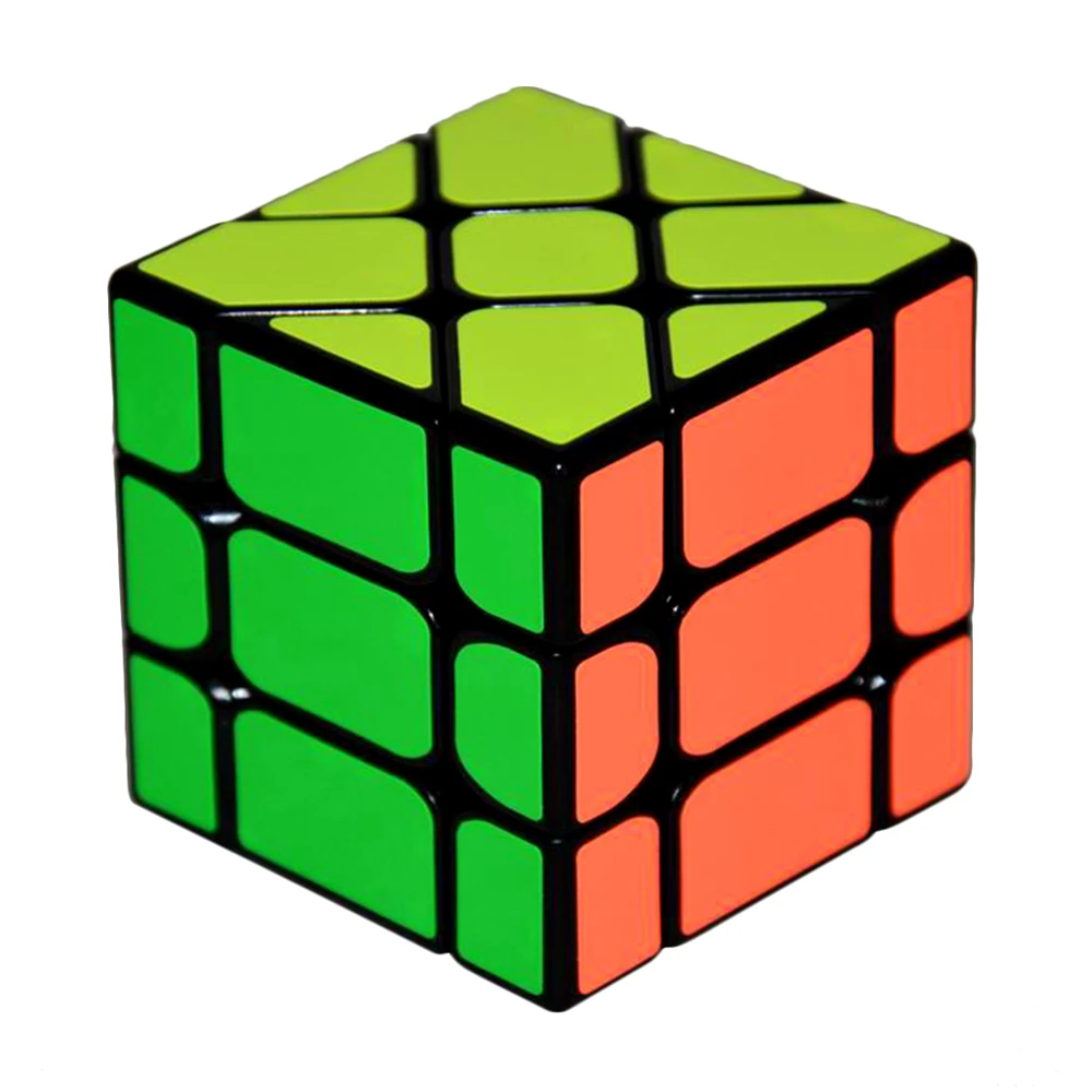 Yongjun Square King Fisher 3x3x3 Skew Plastic Speed Magic Cube Puzzle Cubes Educational Toys For Children Kids qiyi 2x2 3x3x3 4x4 5x5 skewb fisher all kind cube carbon fiber sticker speed magic cubes puzzle toy children kids gift toy adult