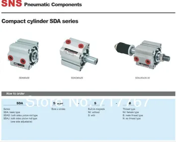 

SDA25*10-B Male Rc1/8' compact cylinder SNS pnematic parts Airtac type actuator air cylinder Hydraulic cylinder M10*1.25