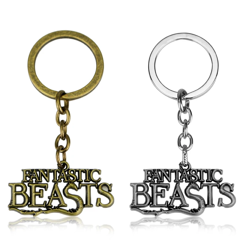 

Fantastic Beasts and Where to Find Them Key Chains Keyring Keychain Key Holder Letters Jewelry