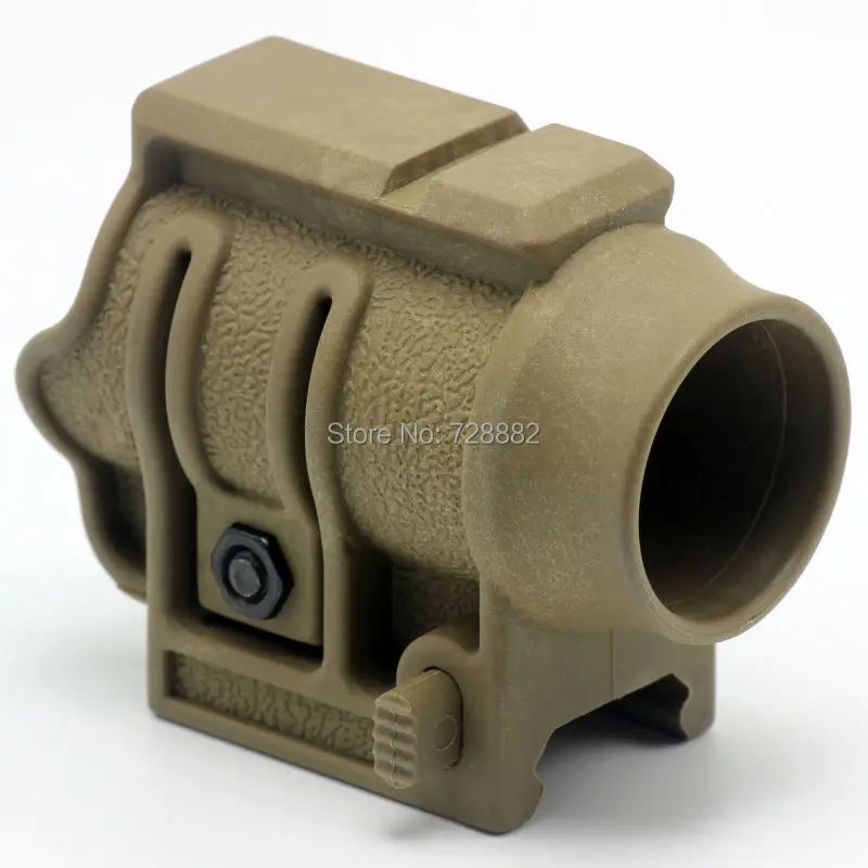 

Durable Tactical 1" inch Flashlight Scope Mount Holder Quick Detached Release Torch Mount Clamp Sand Color