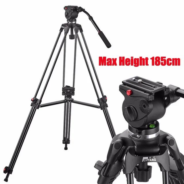 Upgrade JY0508B 185cm Video Tripod Professional Heavy Duty Aluminum