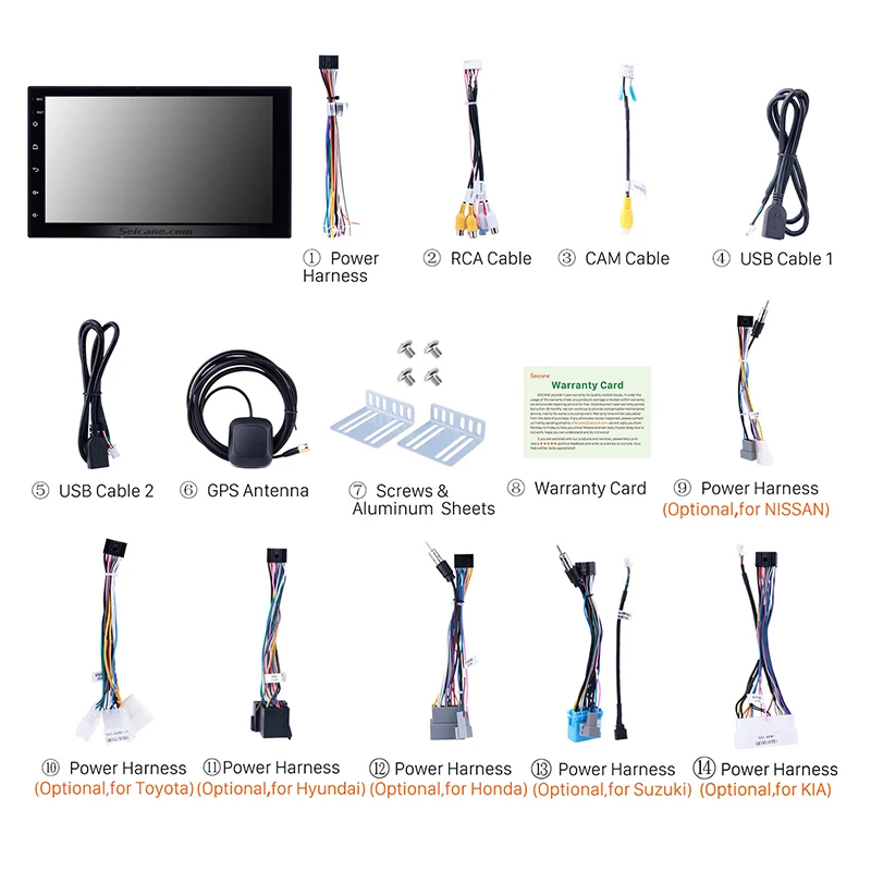 Clearance Seicane Android 8.1 2 Din Universal Car Multimedia Player Wifi 8-Core GPS For Toyota Hyundai Kia Nissan Volkswagen Suzuki Honda 3