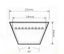 LUPULLEY черный резиновый клиновой ремень Тип C3400/3450/3500/3550/3600/3650/3700/3750/3800/3850 приводного ремня, а также для сельскохозяйственных машин