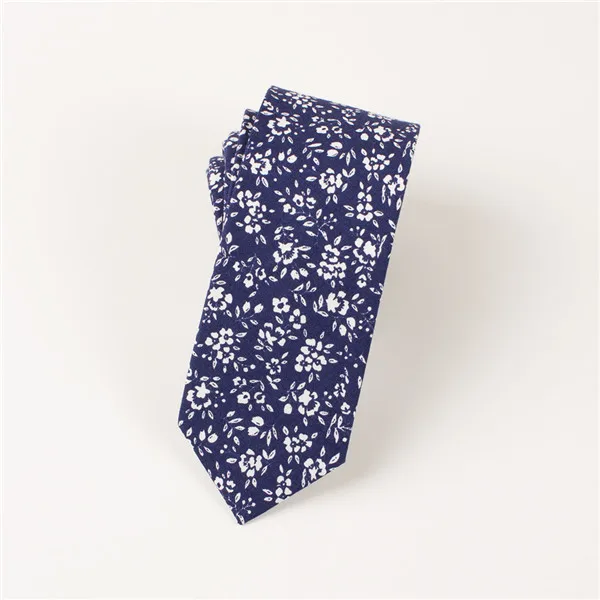 Mantieqingway 6 см галстуки для мужчин хлопок Цветочный галстук для свадебной вечеринки Corbatas модные повседневные печатные Галстуки - Цвет: 029