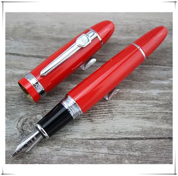 

Jinhao 159 Metal Barrel Fountain Pen Ink Pens Calligraphy Practice Writing Business Pens Office School Supplies With Gift Pouch