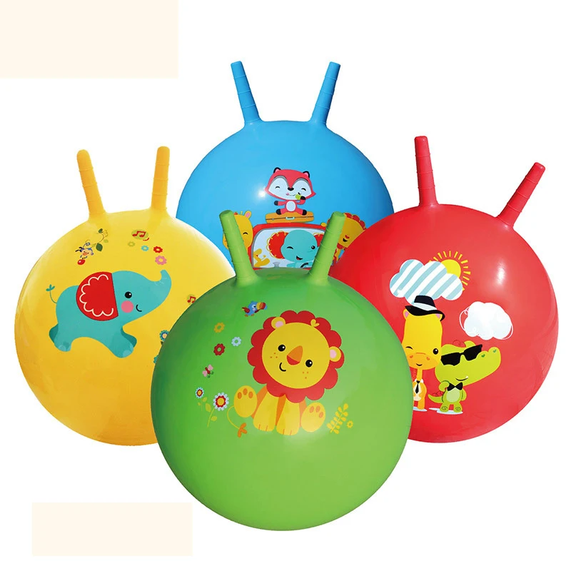 Inflatable Sport Cartoon Balls for Baby Educational Toy Bouncing Ball toy .VV 
