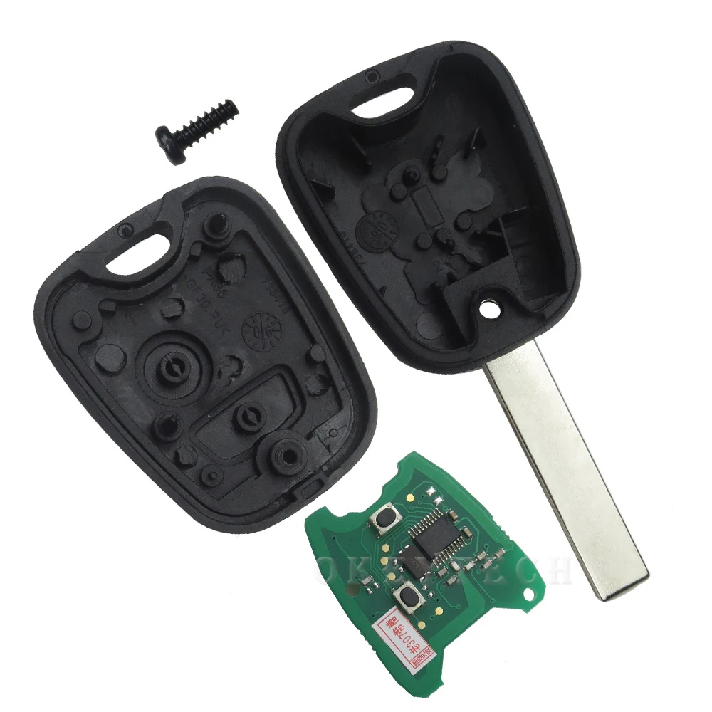 OkeyTech 2 кнопки дистанционного ключа FOB печатная плата ID46 PCF7961 Электрический чип для