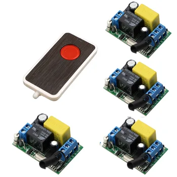 

AC 220V 10A Relay Receiver Remote Control Switch Wireless Remote Switch System Transmitter Lamp Light LED Bulb Wireless Switch