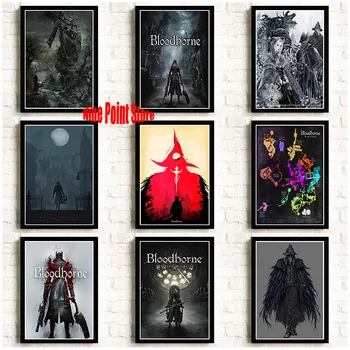 

Bloodborne Coated paper Poster Print Game Hunter Picture for Living Room Wall Decoration 42*30cm