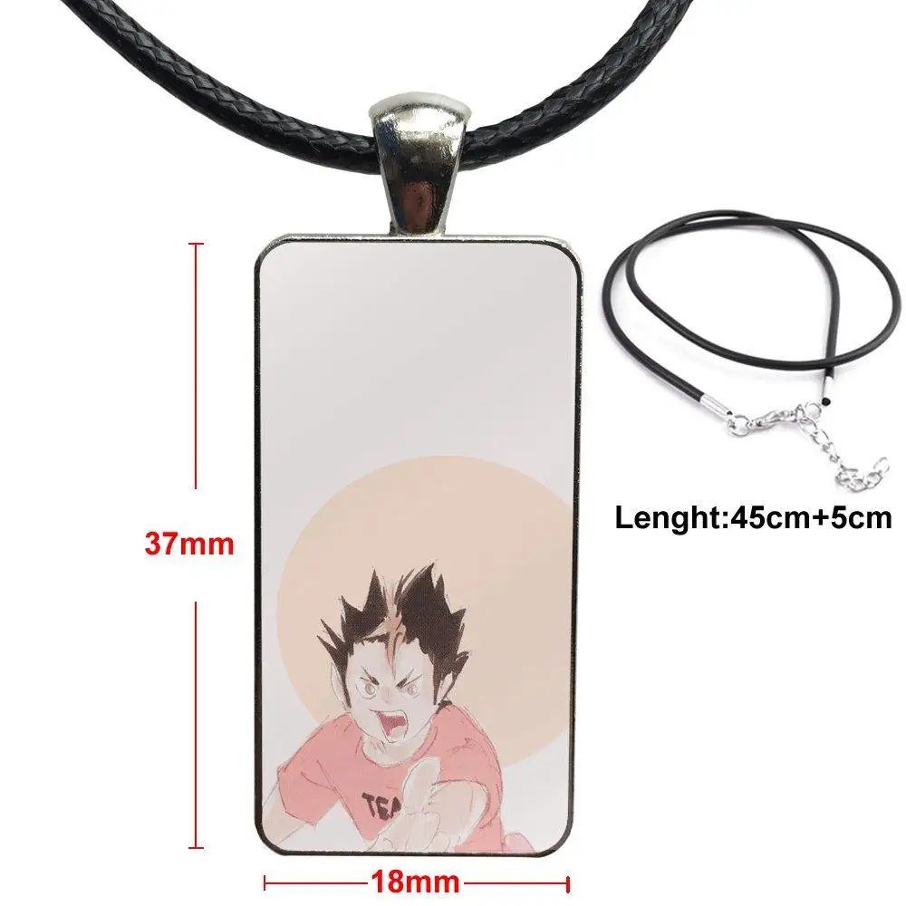 Karasuno High nissinoya Yuu Haikyuu ювелирные изделия со стальным покрытием стеклянный кабошон