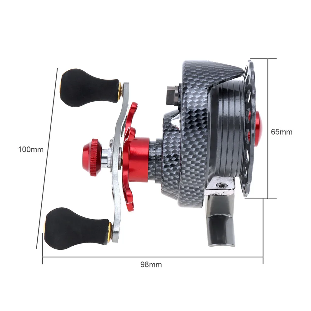4+ 1BB 3,5: 1 Передаточное отношение, катушка для ловли нахлыстом, левая и правая рука, 65 мм, бывшее плотное рыболовное колесо с высокой ногой, инженерная пластмасса