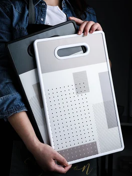 

Simple Modern Geometry PP Plastic Anchorage, Household Fruit Board, Breadboard, Small Case Board, Kitchen Cutting Board