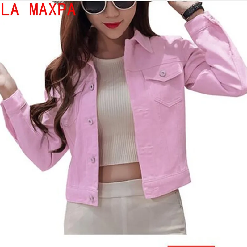 الصيف سترة للنساء أزياء الخريف طويلة الأكمام قميص دينيم جاكت كوري تمتد قصيرة الدنيم سترة معطف Chamarra موهير