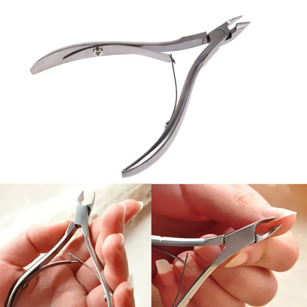 

Hot!!!2pcs Silver Toe Nail Clippers Nail Care Art Stainless Steel Cuticle Nipper Dead Skin Trim Scissors Cutter Clipper Manicure