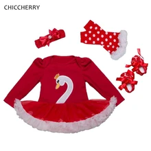 Белый лебедь красное кружевное платье с узором, гетры, детская обувь, новорожденные для маленьких девочек одежда roupa infantil костюм для дня рождения маленького ребёнка