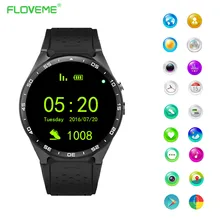 Floveme bluetooth smart watch mtk6580 quad core sim-karte anruf gps kamera schrittzähler uhr smartwatch für ios android telefon reloje