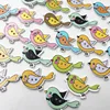 25/50/100Pcs  Wooden Sewing Buttons Scrapbooking Bird shape 2 Holes 30mm Costura Botones Decorate WB571 1
