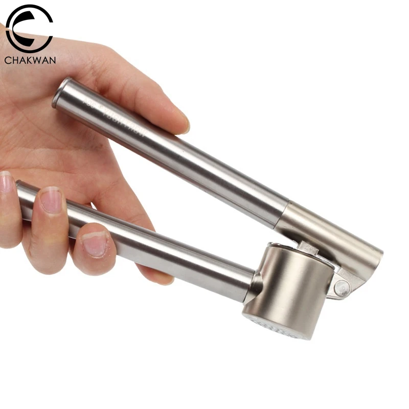Garlic Press and Peeler Set Professional Heavy Soft Handled Crush