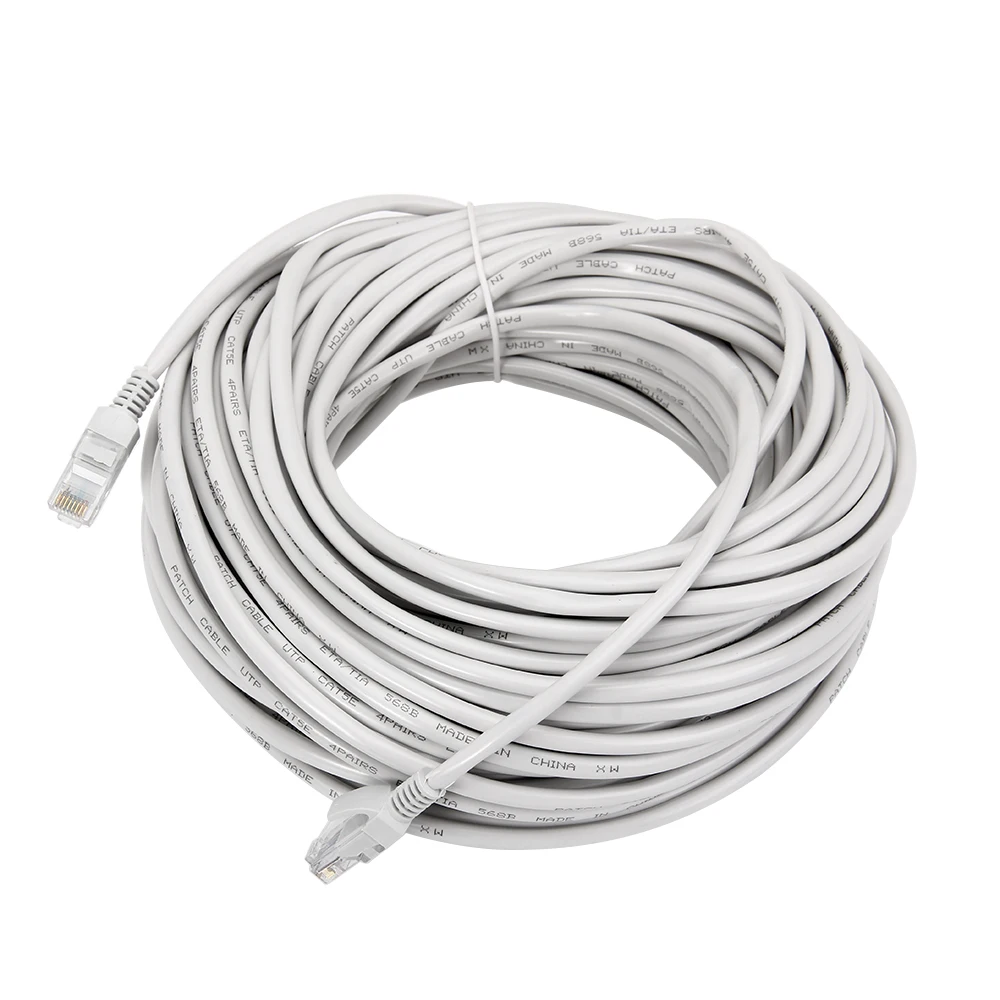 MEMTEQ Ethernet кабель 100 футов 30 м Cat 5e RJ45 Cat5e сетевой LAN Интернет Патч свинцовый Белый для
