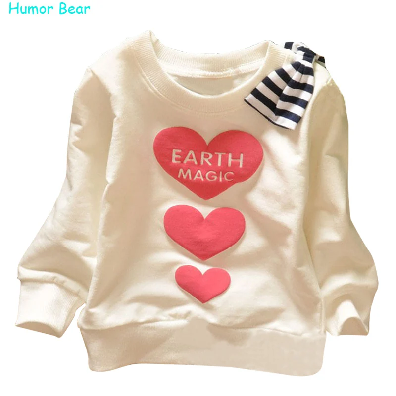 Humor Bear/весенне-Осенняя детская одежда футболка с круглым вырезом модная футболка с длинными рукавами для мальчиков и девочек детская одежда