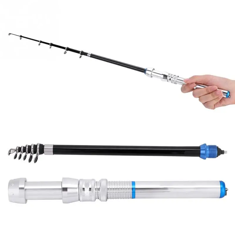 

New Mini Detachable Ocean Rock Fishing Rods Fiberglass and Aluminum Alloy Spinning Rock Fishing Pole Stretch Length 1.5m