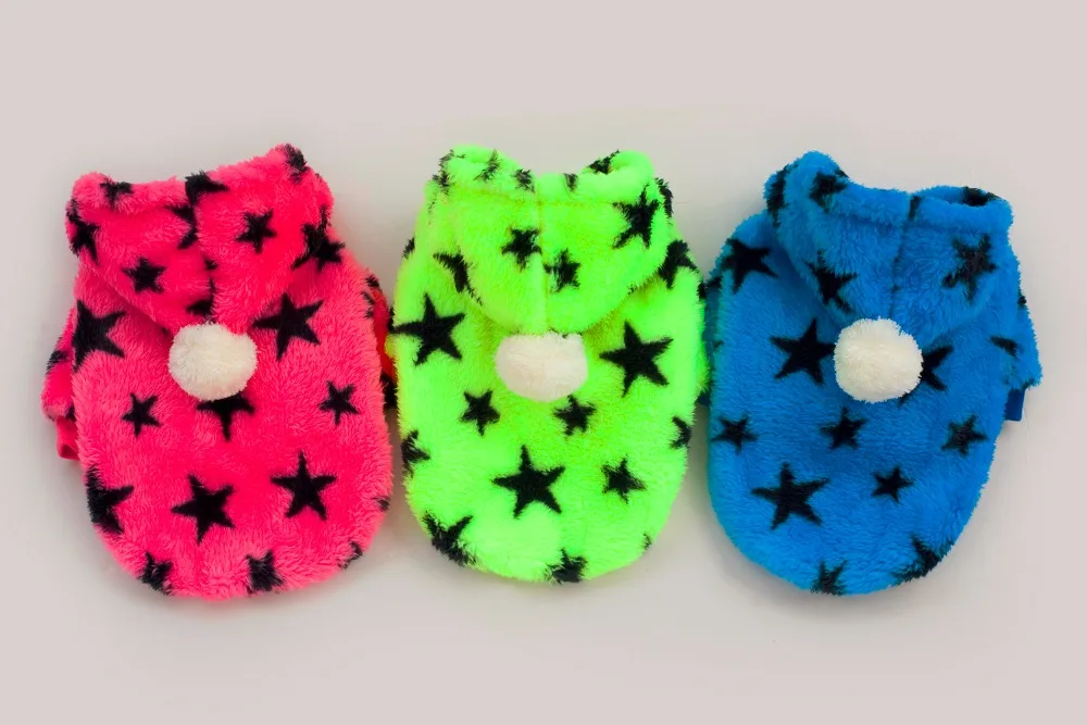 

Star Hooded Two Legs Style Pet Dogs Sweater Coat Free Shipping By CPAM Dogs Clothing