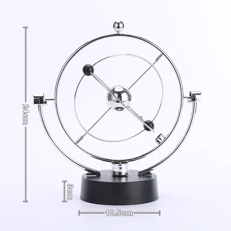 Баланс Ньютона Колыбель магнит электронный маятник пластиковый базовый держатель Ньютона настольная игрушка орнамент украшение дома NC-YHX - Цвет: Galaxy