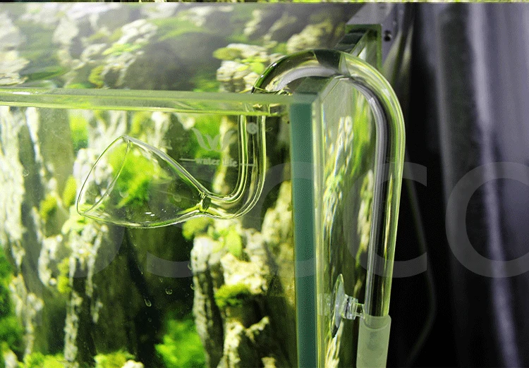 Aquarium ADA style 13/17mm Glass Lily Pipe Inflow Outflow The glass inlet and outlet water pipe in Bell grass cylinder oil film